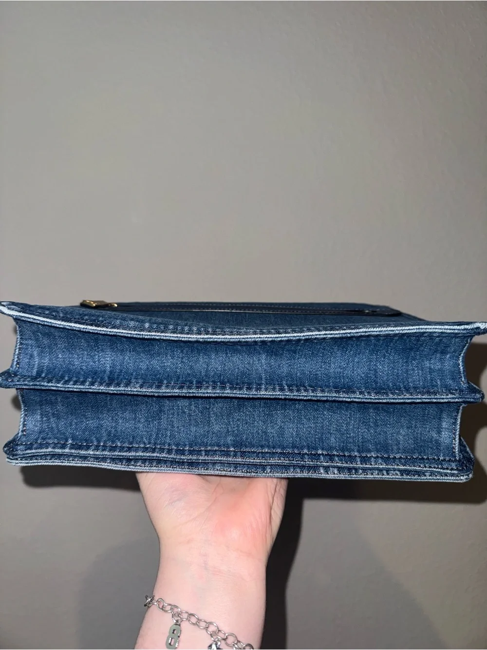 Coach Denim Chain Tabby 30 + Matching Wallet